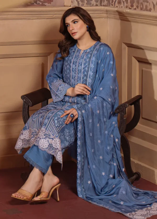 Sahar Chikankari silk 3pc - 0001002