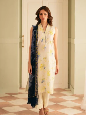 Sahar Chikankari lawn 3pc - 0001002