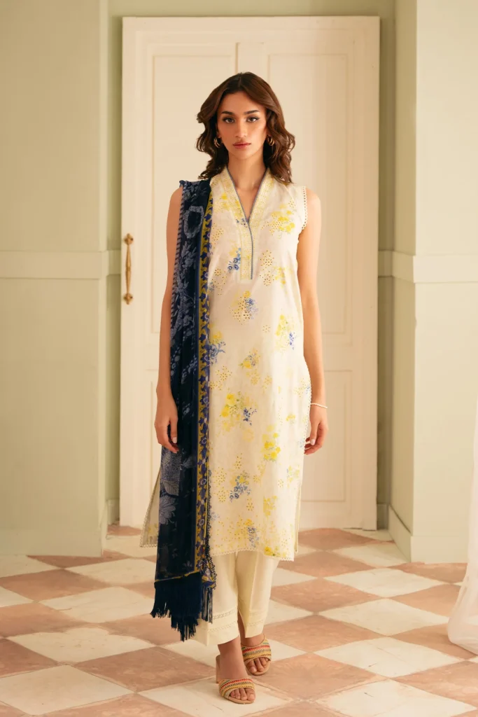 Sahar Chikankari lawn 3pc – 0001002