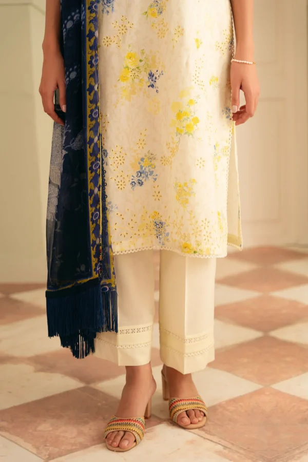 Sahar Chikankari lawn 3pc - 0001002