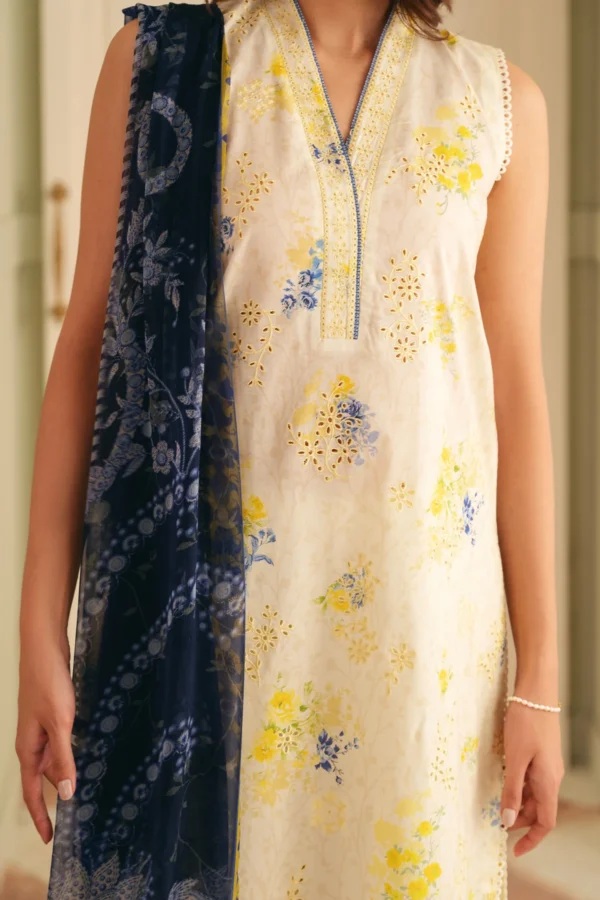 Sahar Chikankari lawn 3pc - 0001002