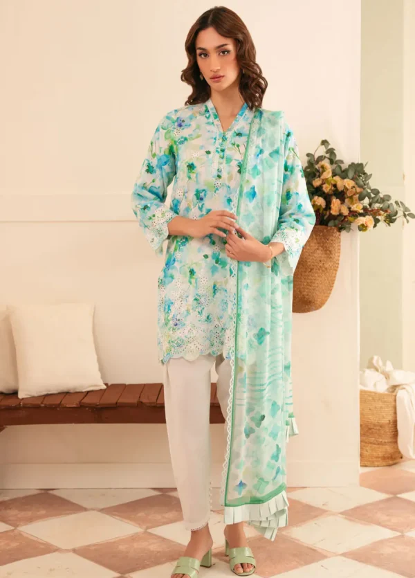 Sahar Chikankari lawn 3pc - 0001002