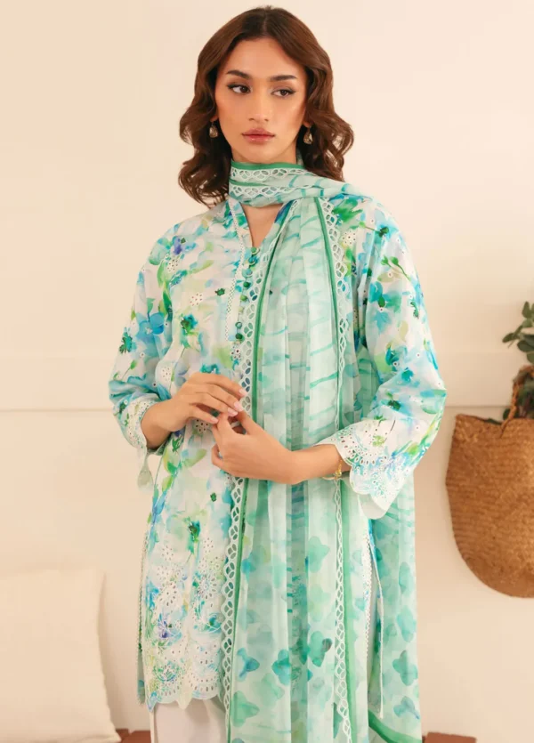 Sahar Chikankari lawn 3pc - 0001002