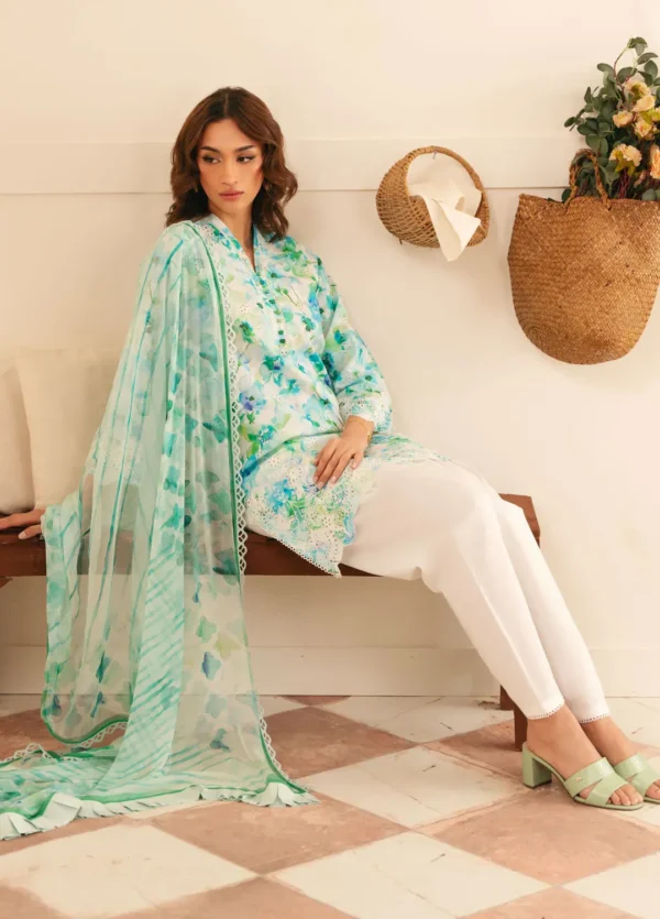 Sahar Chikankari lawn 3pc - 0001002