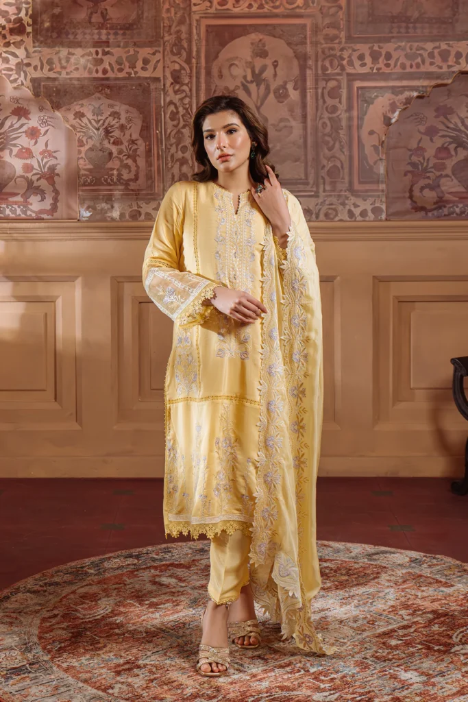 Sahar Chikankari silk 3pc – 0001002