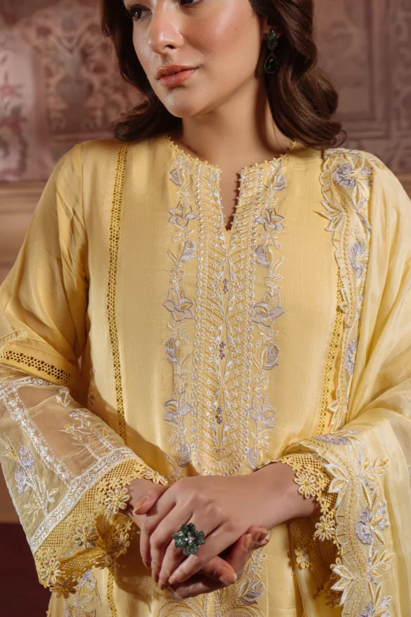 Sahar Chikankari silk 3pc - 0001002