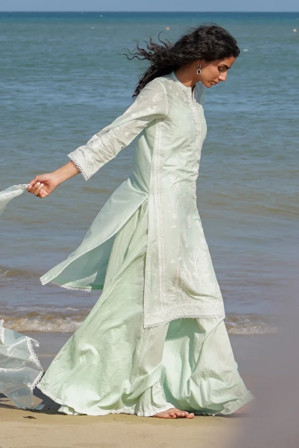 Sahar Chikankari lawn 3pc - 0001002