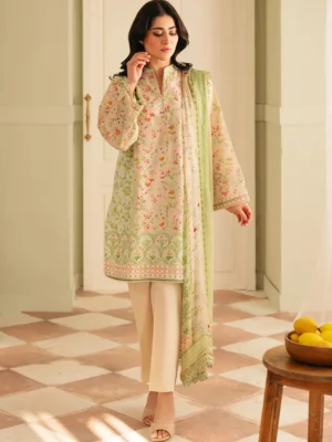 Sahar Chikankari lawn 3pc - 0001002