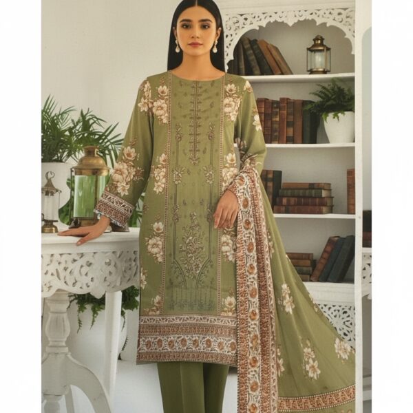 Asif jofa embroidery lawn 3pc - 000614