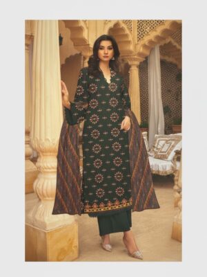 Magic in print printed lawn 3pc - 000616