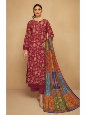 Magic in print printed lawn 3pc - 000616