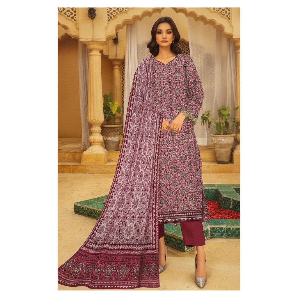 Magic in print printed lawn 3pc
