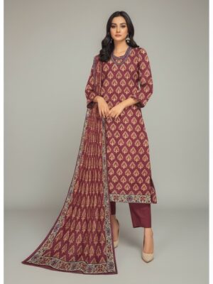 Magic in print printed lawn 3pc - 000616